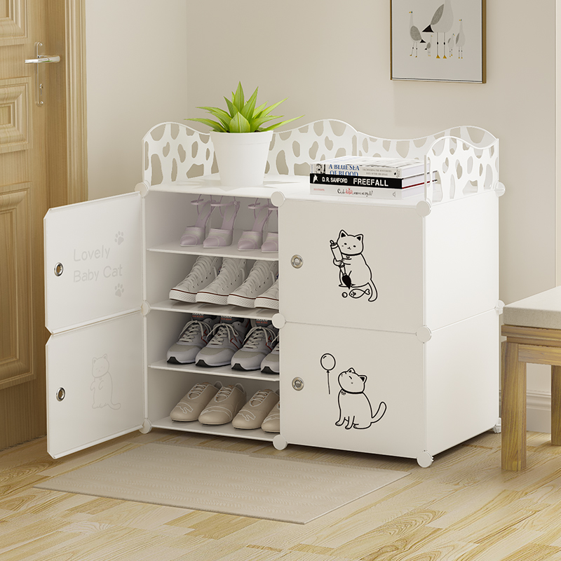 Shoe Rack Simple Doorway Shoe Rack Sub home Economy Type of shoes Shoe Cabinet Containing room to look simple and dust-proof Dormitory God