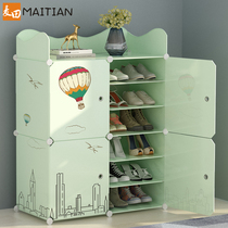 Simple shoe cabinet home door large capacity economical dustproof storage artifact indoor good-looking multi-layer shoe shelf