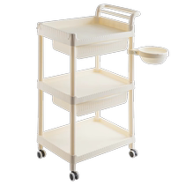 Beauty salon special trolley storage shelf bookshelf floor-standing household childrens removable simple storage trolley
