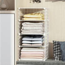 Minimalist Stratified Separator Clothing with Divine Instrumental Separation Board Shelving home Bedroom closet Closet Partition Finishing Wardrobe