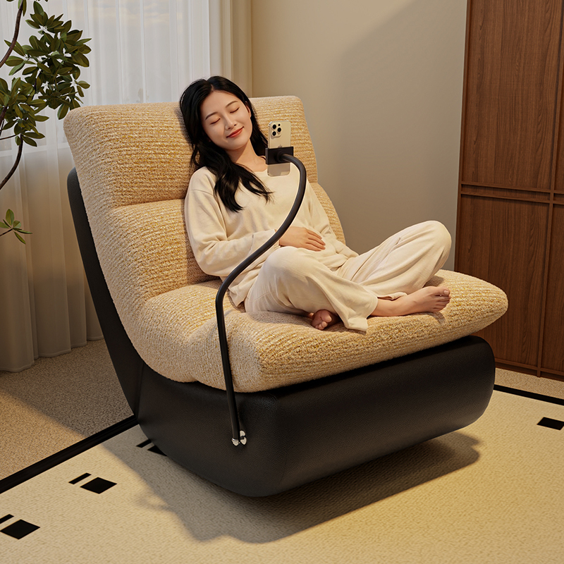 Moon Rocking Chair Recliner for Home Use, Balcony, Living Room, Leisure Single Rocking Chair, Lazy Sofa Chair, Suitable for Adults to Sleep on Moon Rocking Chair Recliner for Home Use, Balcony, Living Room, Leisure Single Rocking Chair, Lazy Sofa Chair, Suitable for Adults to Sleep on