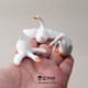 Blind Bag Featuring a Large White Goose, Realistic Animal Model, Micro-Landscape, Mini Creative Desktop Ornament, Healing Toy Gift
