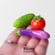 Blind Bag Mini Realistic Vegetables Cucumber Tomato Food Toy Miniature Model Decoration Pretend Play Toy Student Gift