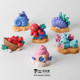 Blind Bag Marine Life Conch Octopus Crab Coral Miniature Model Decoration Scene Micro Landscape Desktop Small Ornaments
