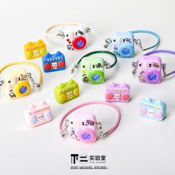 Miniature Realistic Creative Cute Camera Radio Model Children's Pretend Play Toy Desktop Decoration Small Ornament