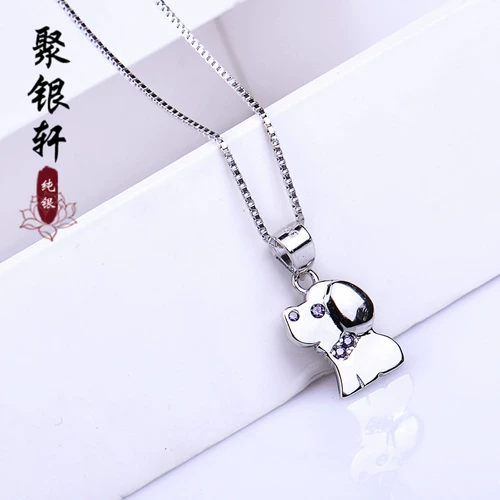 Милое ожерелье, цирконий, подвеска, японский оберег на день рождения, аксессуар, серебро 925 пробы, в корейском стиле, подарок на день рождения, серебряное ювелирное изделие