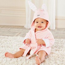 cartoon animal baby hooded bathrobe bath towel bathing robe