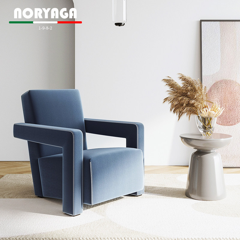 Nordic Single Sofa Chair Modern Creative Fabric Casual Sloth Chair Minimalist Designer Customised Single Chair