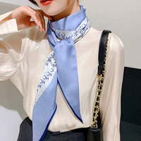 Синий (длинное полотенце с борьбой с цветом)