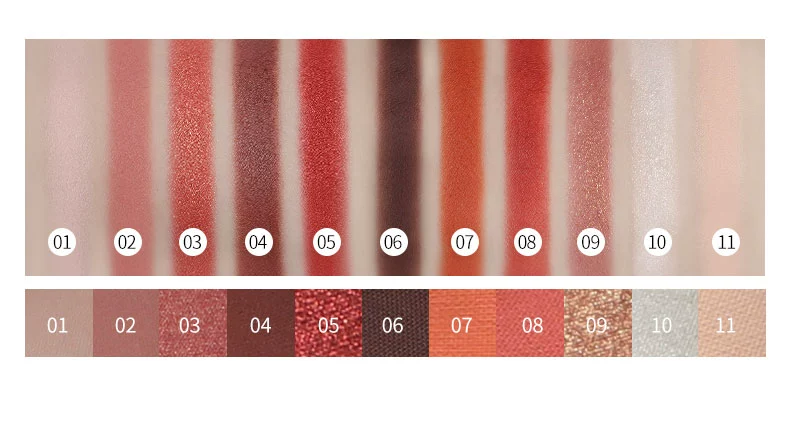 ZEESEA màu bóng mắt khay 11 màu đất nàng tiên cá sequin ngọc trai lười biếng long lanh nghiền khoai tây cô gái - Bóng mắt màu mắt etude house