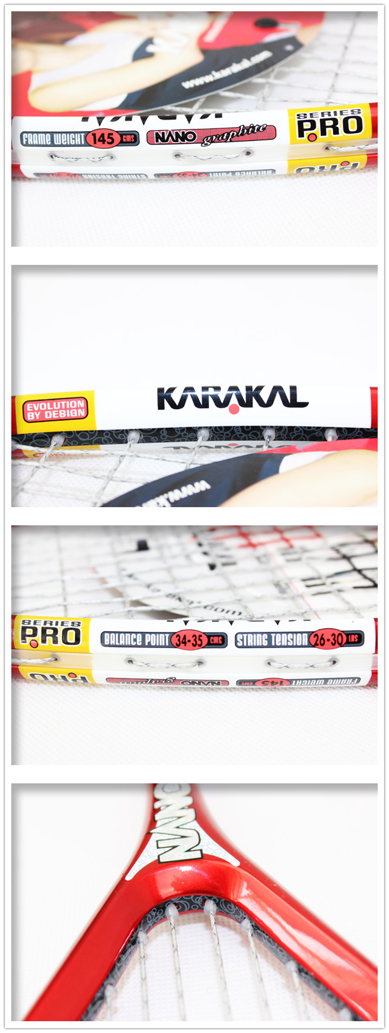 Karakal Caracal đầy đủ carbon siêu nhẹ chuyên nghiệp đào tạo nghề squash racket PRO 3 Gam vợt head 2020