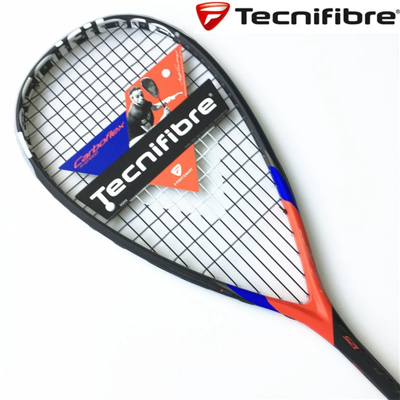 泰尼 飞 tecnifibre squash vợt Carboflex x-tốc độ 125 sợi carbon chuyên nghiệp đầy đủ carbon