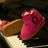 芭芭鸭 Утепленные удерживающие тепло детские зимние короткие сапоги для мальчиков