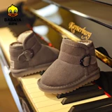 芭芭鸭 Утепленные удерживающие тепло детские зимние короткие сапоги для мальчиков