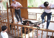 New listing embalming wood waterwheel keel waterwheel foot trampling water tanker electric Dutch Landscape Feng Shui