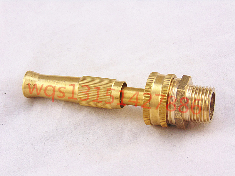 40% external thread connector full copper high-pressure straight nozzle adjustable car wash water gun watering clean spray head