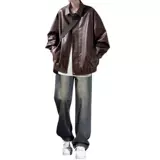 Полиуретановая демисезонная утепленная куртка для отдыха, в американском стиле, оверсайз