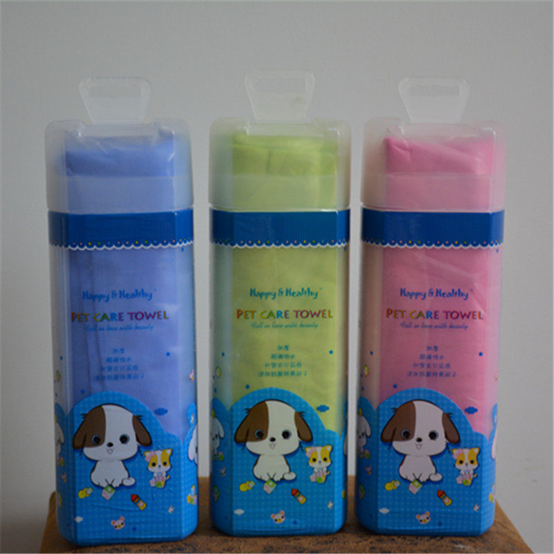 Pet quick dry suction towel cat dog bath fast dry bath towel without adhesive deer skin large number 85*33cm