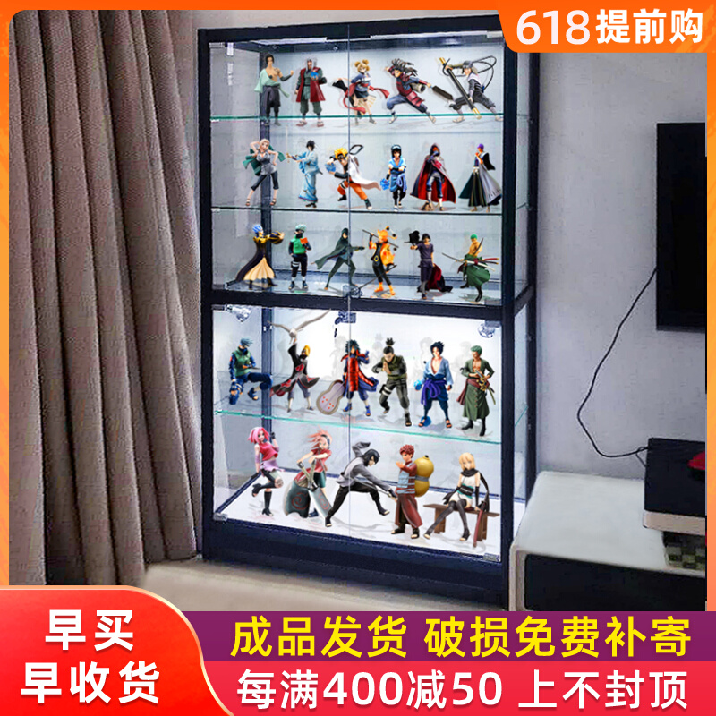 Model model display cabinet dust-proof blind box containing cabinet bubble Mater gift doll exhibition rack Lego glass cabinet