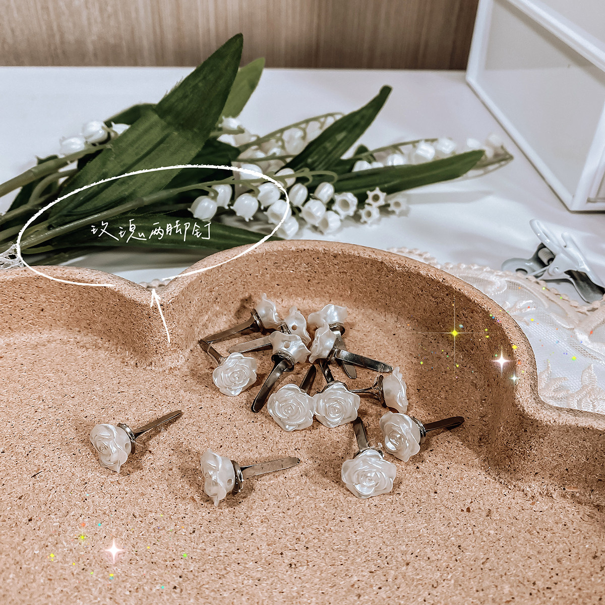 Tools ins wind baroque rose two feet pins two-foot-pin junikjornal retro accessories handbill material-Taobao