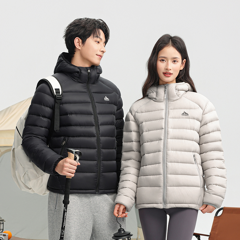 Lightweight Goose down Jacket for Men and Women, Winter Three-Proof 90% Goose down Jacket, Thickened Brand Inner Lining Couple's Coat
