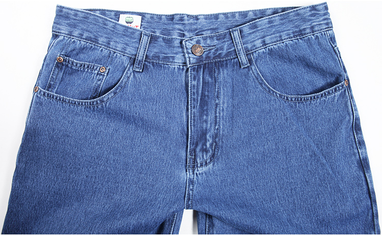 Cotton phần mỏng Apple jeans nam đích thực mùa hè trung niên lỏng lẻo giữa tăng thẳng trung niên mềm mại và thoải mái