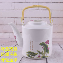 Bone China Bridge teapot large capacity household ceramic creative cold kettle large high temperature Open Kettle cool teapot