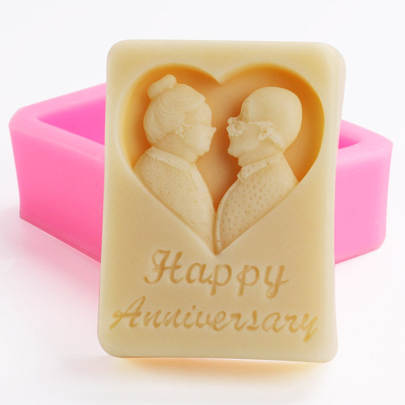 Handmade Soap Mold Soap Soap Silicone Gel Model Sharper rectangular single soap mold go hand in hand for about 85 gr