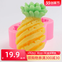 diy hand soap mold soap mold soap solid model sharper silicone mold single soap mold pineapple about 90 gr