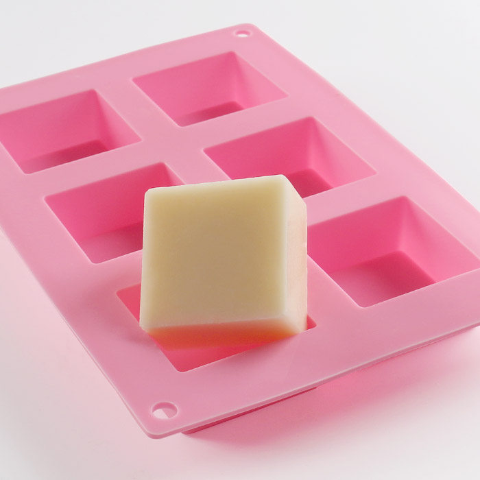 Handmade Soap Mold Fragrant Soap Making Silicone Gel Model Sharper 6 Holes Square Soap Mold Whole out of 390 gr