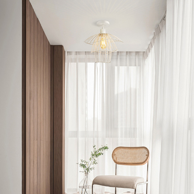 Nordic Balcony Light Entrance to the family GENGUAN AISLE VERANDA GRASS CAP LAMP MODERN MINIMALIST DINING ROOM LAMP CHANDELIERS BEDROOM SUCTION LIGHTS