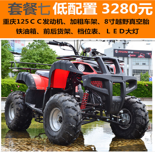 Lớn và nhỏ bull bãi biển trục xoay bốn bánh xe máy xe thể thao 125-250cc xe đạp leo núi off-road vehicle