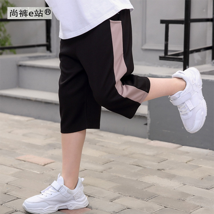 Boy Ice Silk Speed Dry Sports Pants Summer Style Light Slim 70% 50% Pants Children Pure Cotton 2021 New Children Casual Pants