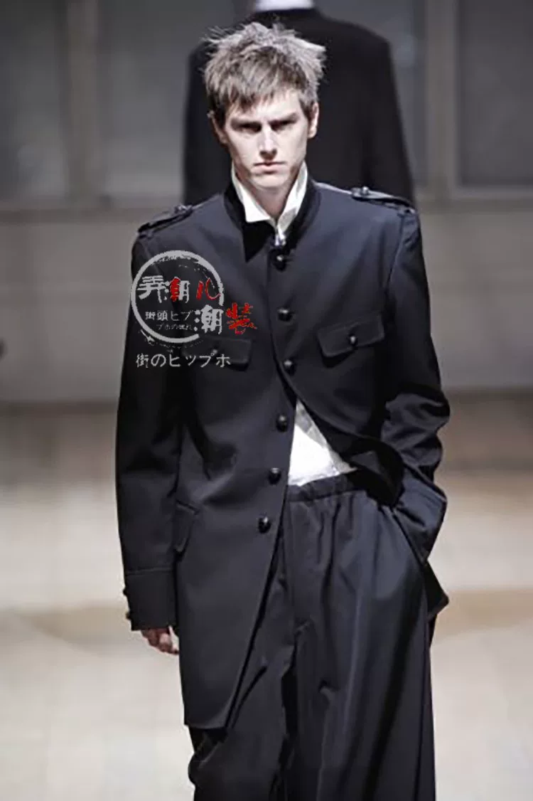 Стиль кимо Yohji Yamamoto стиль мужской куртки винтажный кат-склад стиль стойка воротник китайский стиль
