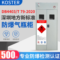 Shenzhen local new standard explosion-proof gas cylinder cabinet DB4403 T 79-2020 with alarm gas storage cabinet