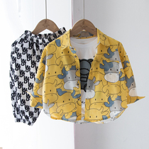 Sunscreen clothing thickness children long sleeve shirt thin girls boys summer clothes spring and autumn foreign children baby shirt