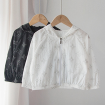 Light and thin sunscreen clothing boys coat breathable foreign children summer tide skin clothing Children Baby coat tide