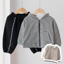 Maji homemade boys coat childrens hooded sweater baby Korean spring and autumn dress foreign childrens coat childrens clothing