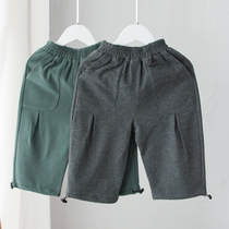 Can straight tube can close childrens casual pants boys trousers baby baby tie pants loose sports tie pants