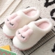 Маленький белый кролик розовый