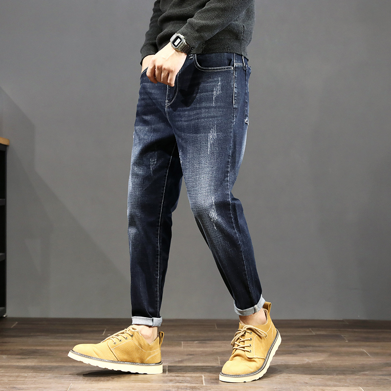 Spring and Autumn Season Harun pants Daily jeans Men's loose casual Big size Narrow Footed Pants Trendy Men Long Pants