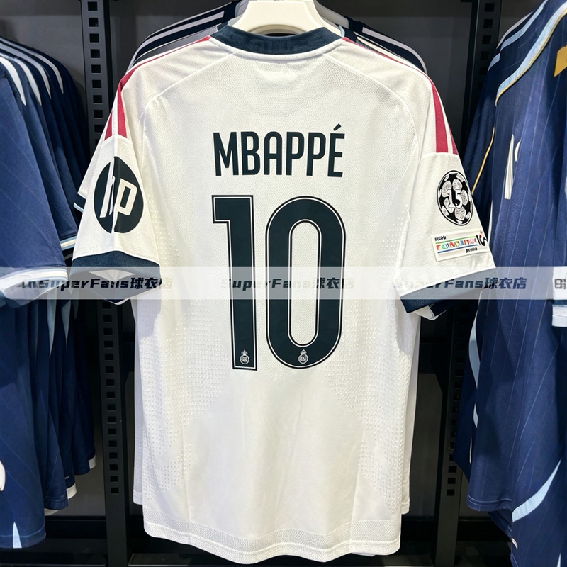 Real Madrid Jersey 2627 Home Number 10 Mbappe Champions League Number 5 Bellingham Football Shirt Number 8 Balvarez Fan Version