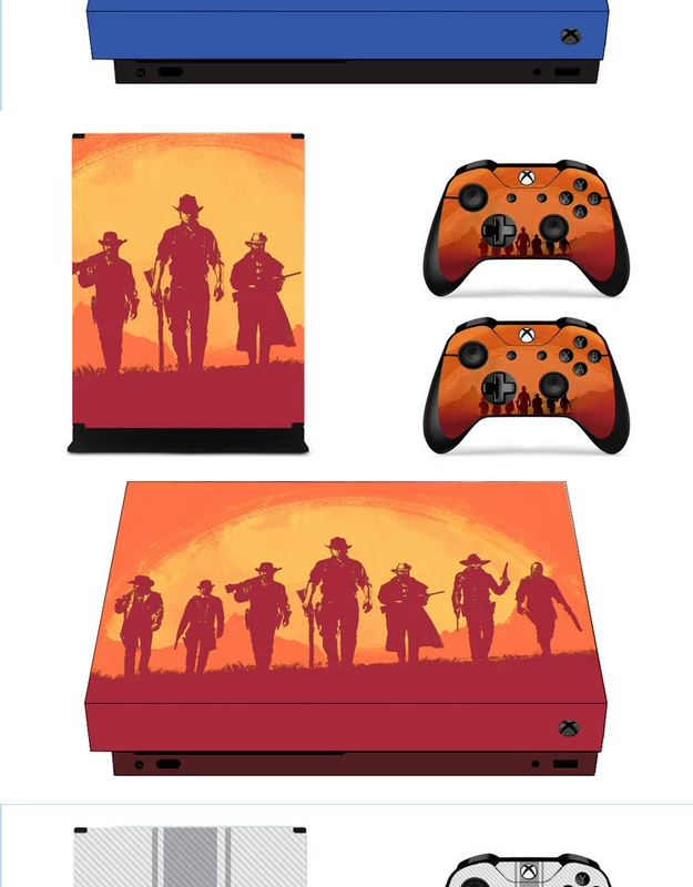 XBOX ONE X sticker game máy dán sticker chất liệu PVC có rãnh dẫn khí có thể được đăng liên tục - XBOX kết hợp