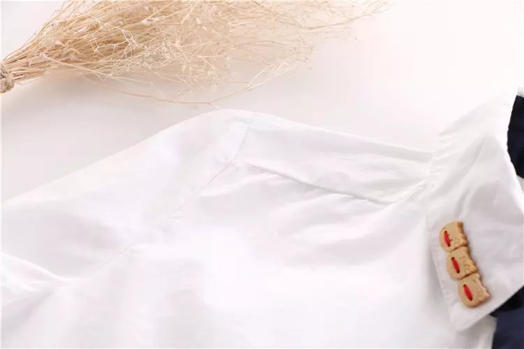 Mùa thu mới của nữ sinh đại học Áo trắng Nhật Bản nữ sinh viên áo sơ mi nữ dài tay áo sơ mi bó dài tay nữ