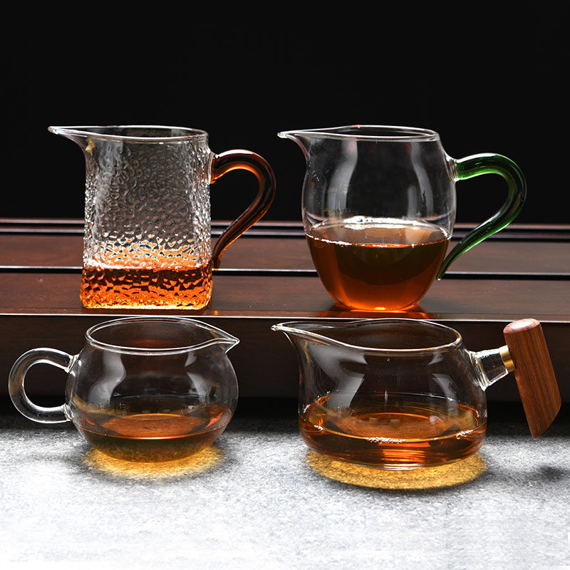 Glass fair cup, public cup, tea leak, set thickened heat-resistant tea sea all-in-one tea dispenser, tea set accessories
