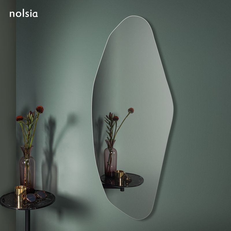 Art Mirror Creative Decorative Mirror Whole Body Mirror Special Body Mirror Clothing Shop Full Body Mirror Sticker Wall Free of adhesive