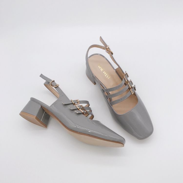 Giày cao gót Mary Jane đế vuông Nhật Bản dày hoang dã với giày nữ cỡ lớn 42 yard 43 yard dép sandal nữ