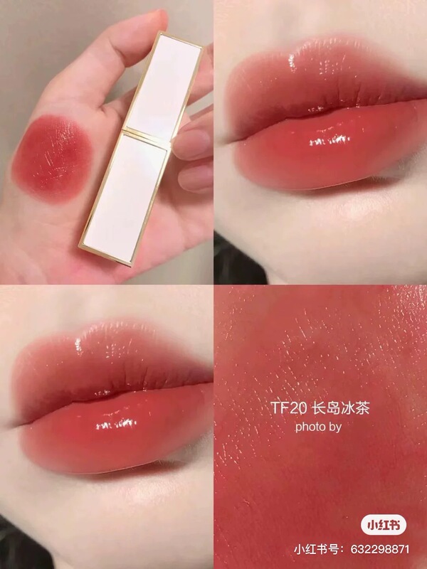 Tom Ford Tf White Tube Lipstick 03 Japanese Milk Tea/20 Long Island Iced Tea in Stock Full Size