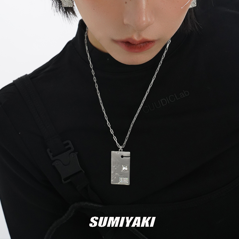 Sumiyaki Future Ark Series circuit boards Necklace Women Summer Y2K Hot Girl original designer Pendant Cool