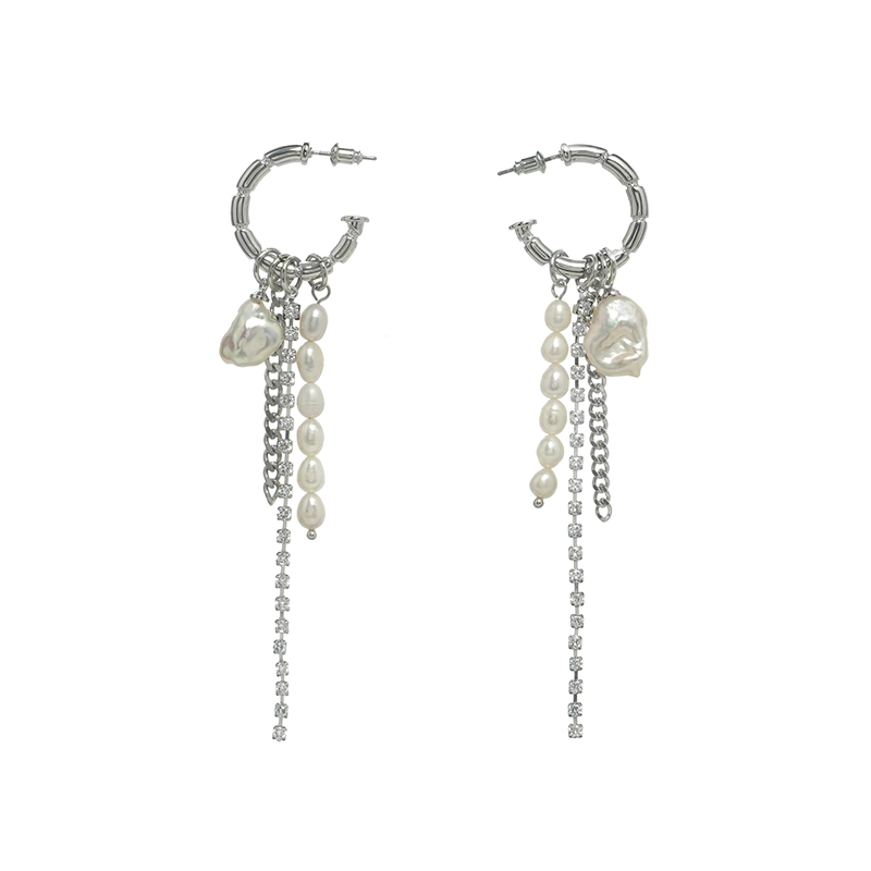 SUMIYAKI EARRINGS 2022 NEW TIDE NATURAL AQUATIC PEARL FLOW SUEAR TEMPERAMENT ADVANCED ATMOSPHERIC EARSHOT